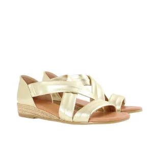 NAYARA SOFT LEATHER GOLD NAHKASANDAALIT