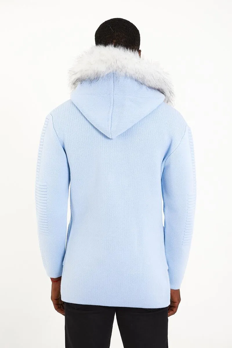 One In A Million - Hooded Cardigan Jacket - Airy Blue