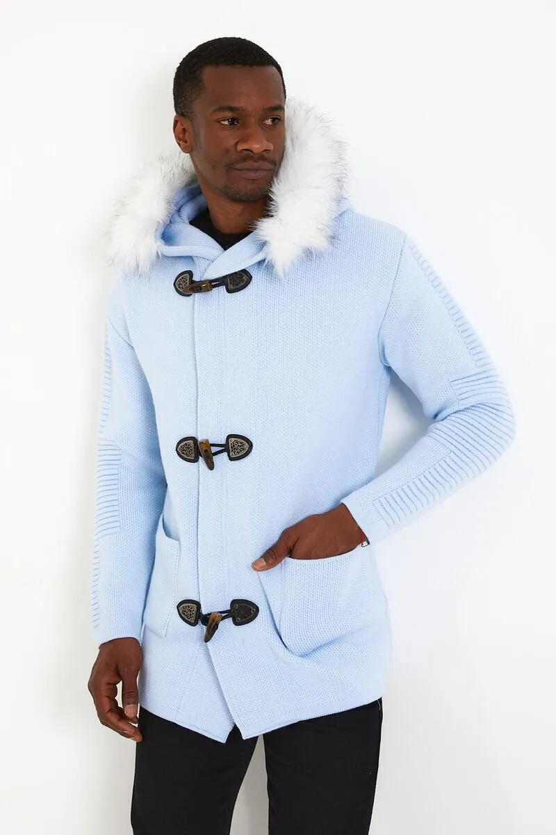 One In A Million - Hooded Cardigan Jacket - Airy Blue