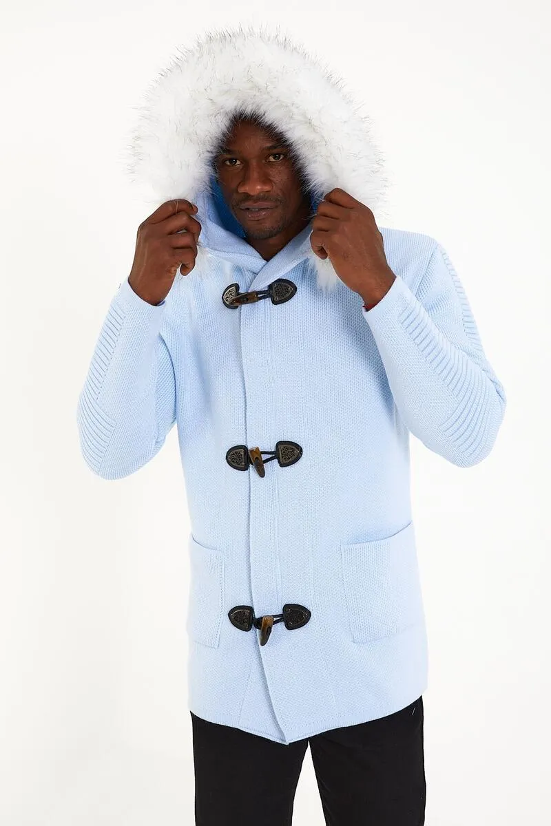 One In A Million - Hooded Cardigan Jacket - Airy Blue