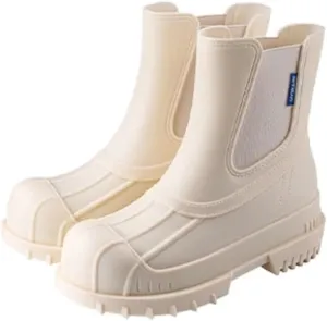 Outdoor Work Booties Women's Waterproof Mid Tube Rain Boots For Outdoor Wear And Non Slip Rubber Shoes Outdoor Gardening Work