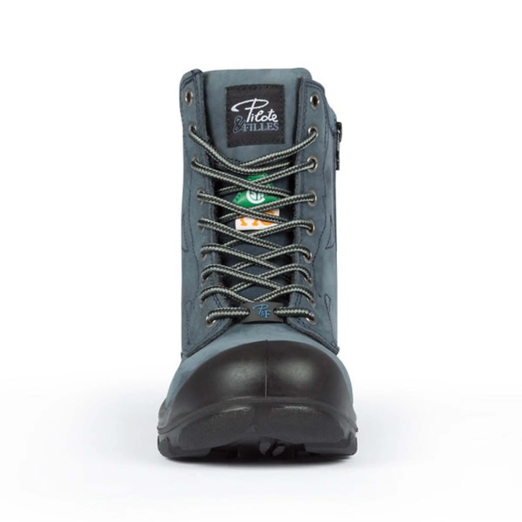 P&F Women's Safety Work Boots S558 CSA 8" Nubuck Leather with YKK Zipper, Lightweight, Steel Toe and Plate, Durable, Protective Footwear | Sizes 5-11