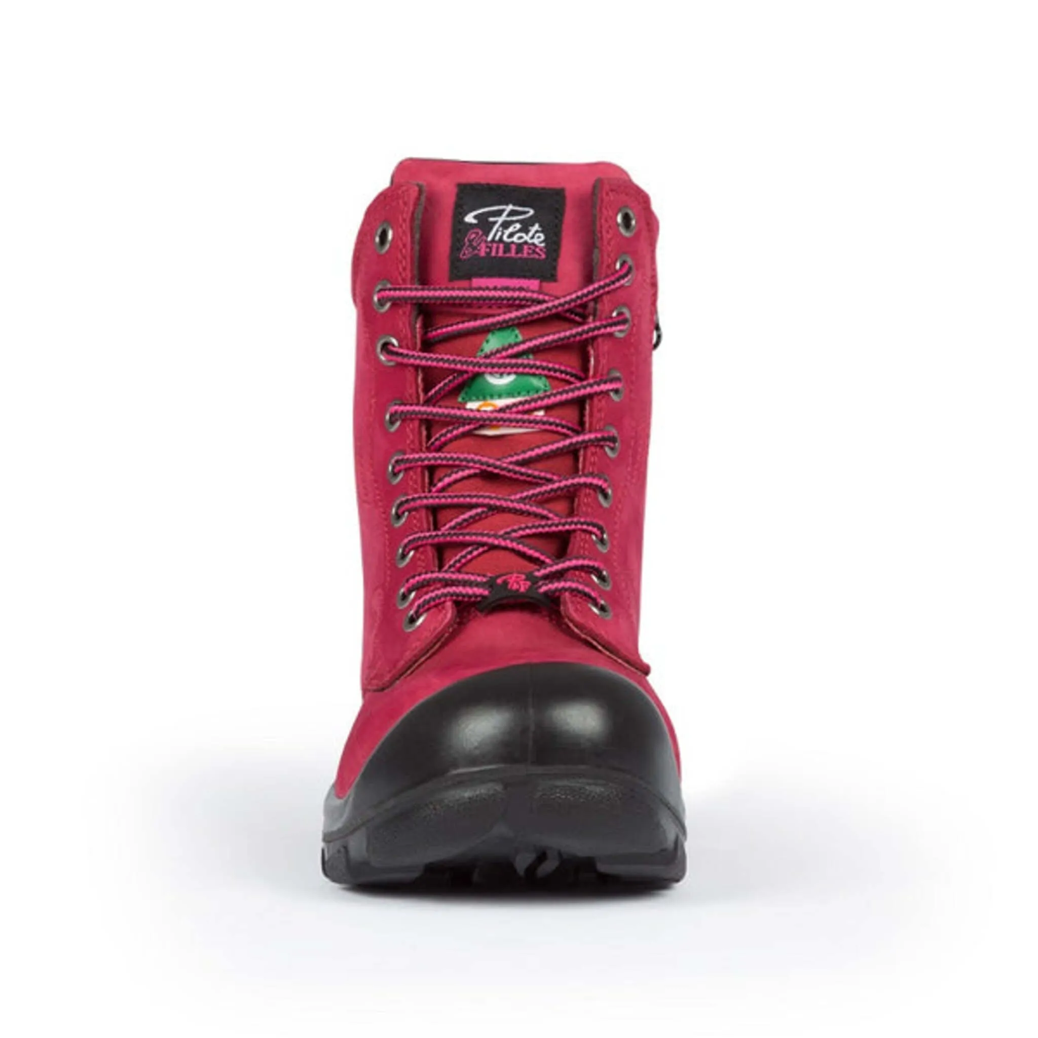 P&F Women's Safety Work Boots S558 CSA 8" Nubuck Leather with YKK Zipper, Lightweight, Steel Toe and Plate, Durable, Protective Footwear | Sizes 5-11