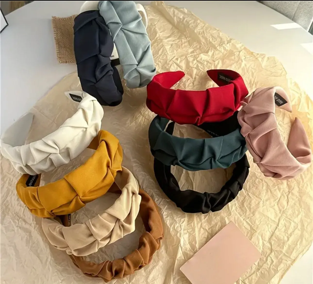 Pleated Wide Headband
