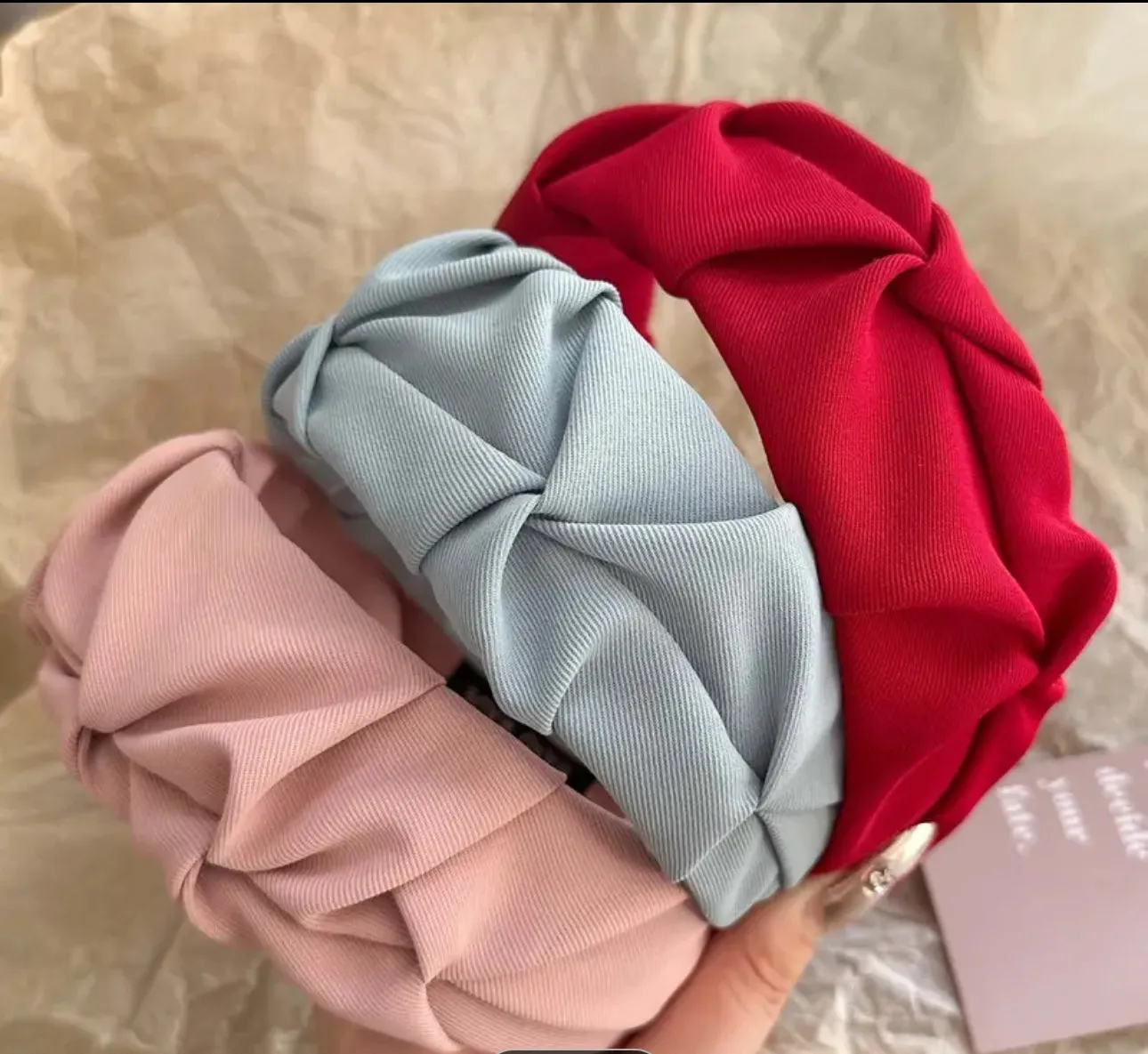 Pleated Wide Headband