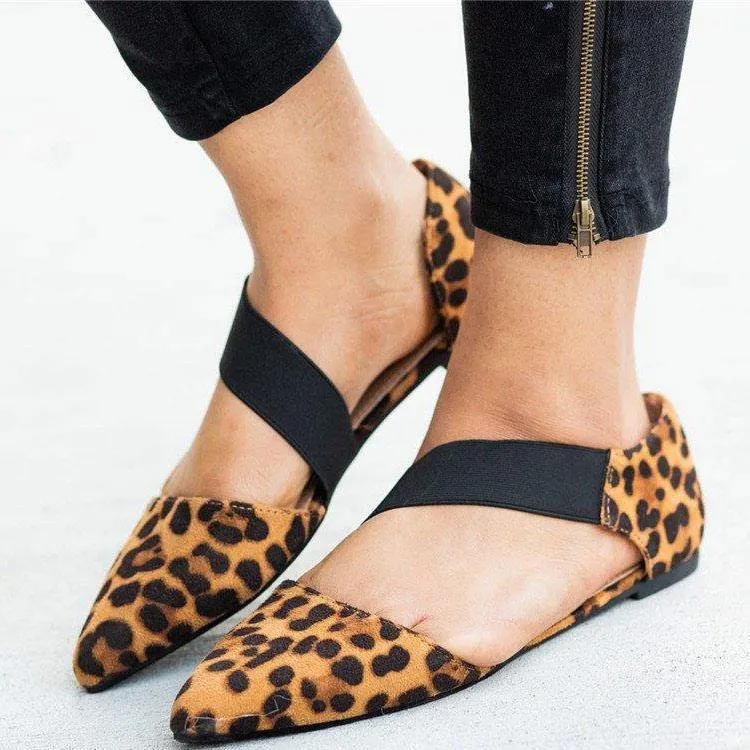 Pointed Toe Sandals Flats Pump Shoes