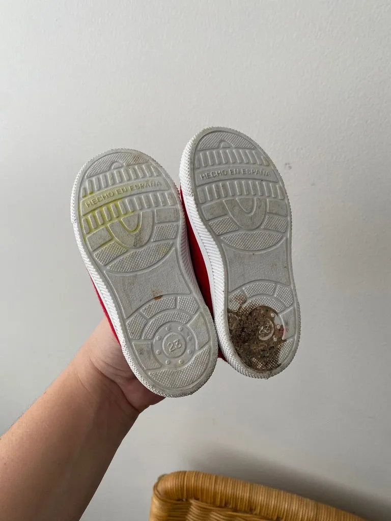 Red Slip Ons, size 7 (23)