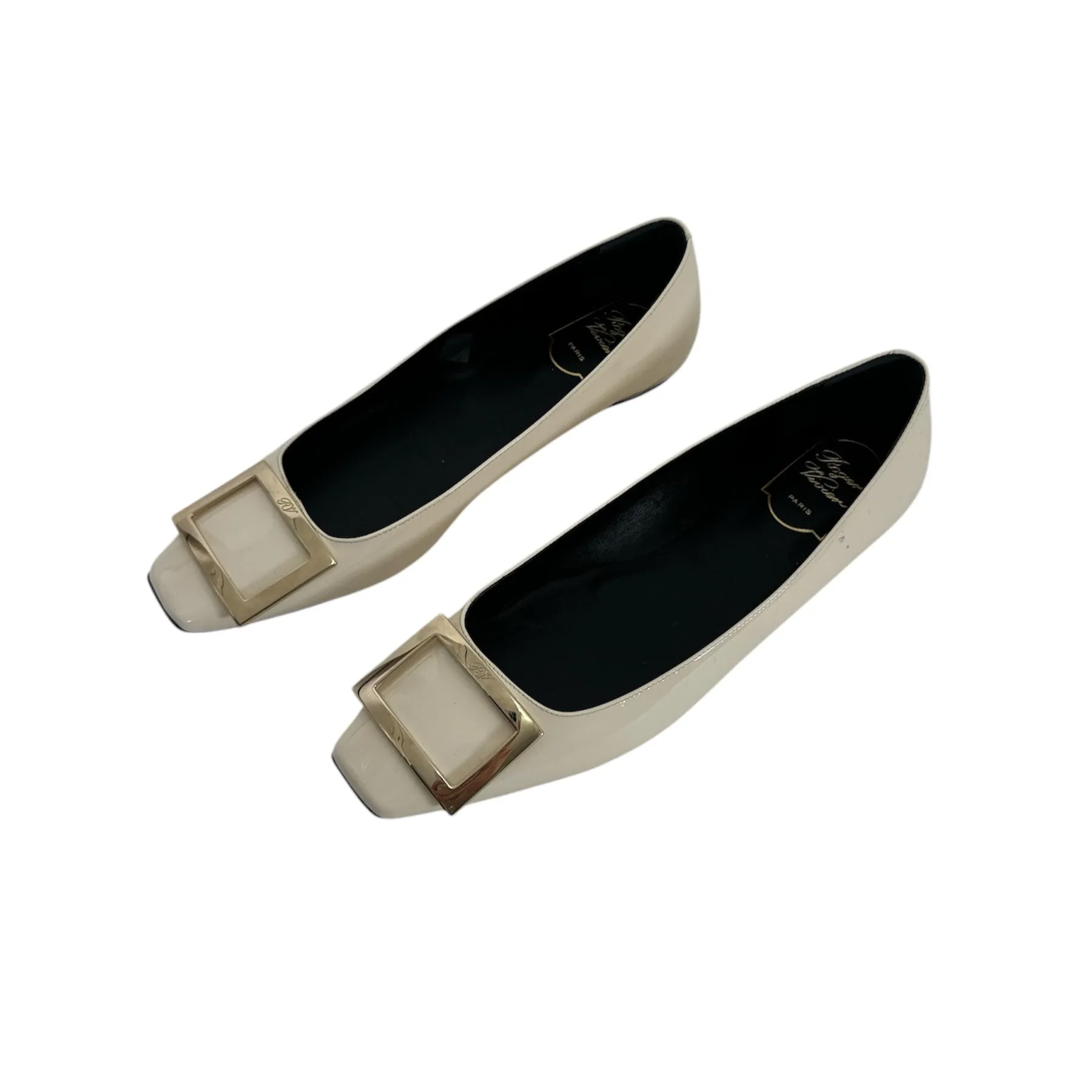 Roger Vivier Trompette Patent Ballerina Flats (Size 39.5)