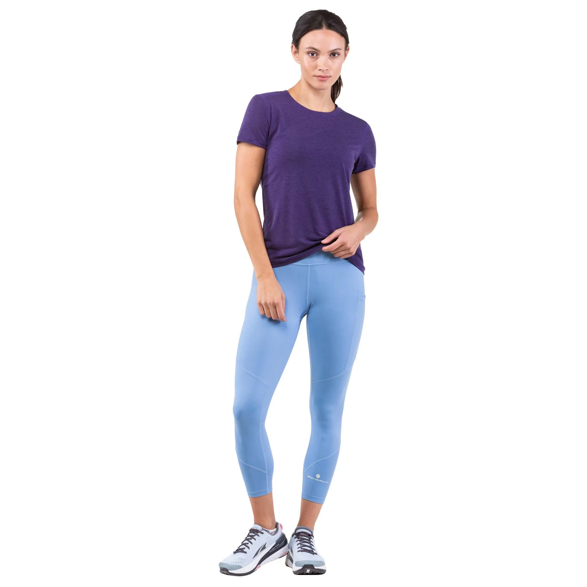 Ronhill | Women's Tech Tencel S/S Tee - Imperial Marl