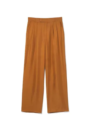 Salinas Silk Trouser Caramel Man