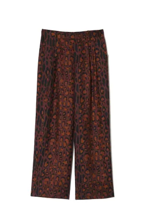 Salinas Silk Trouser Chocolate Jaguar Man