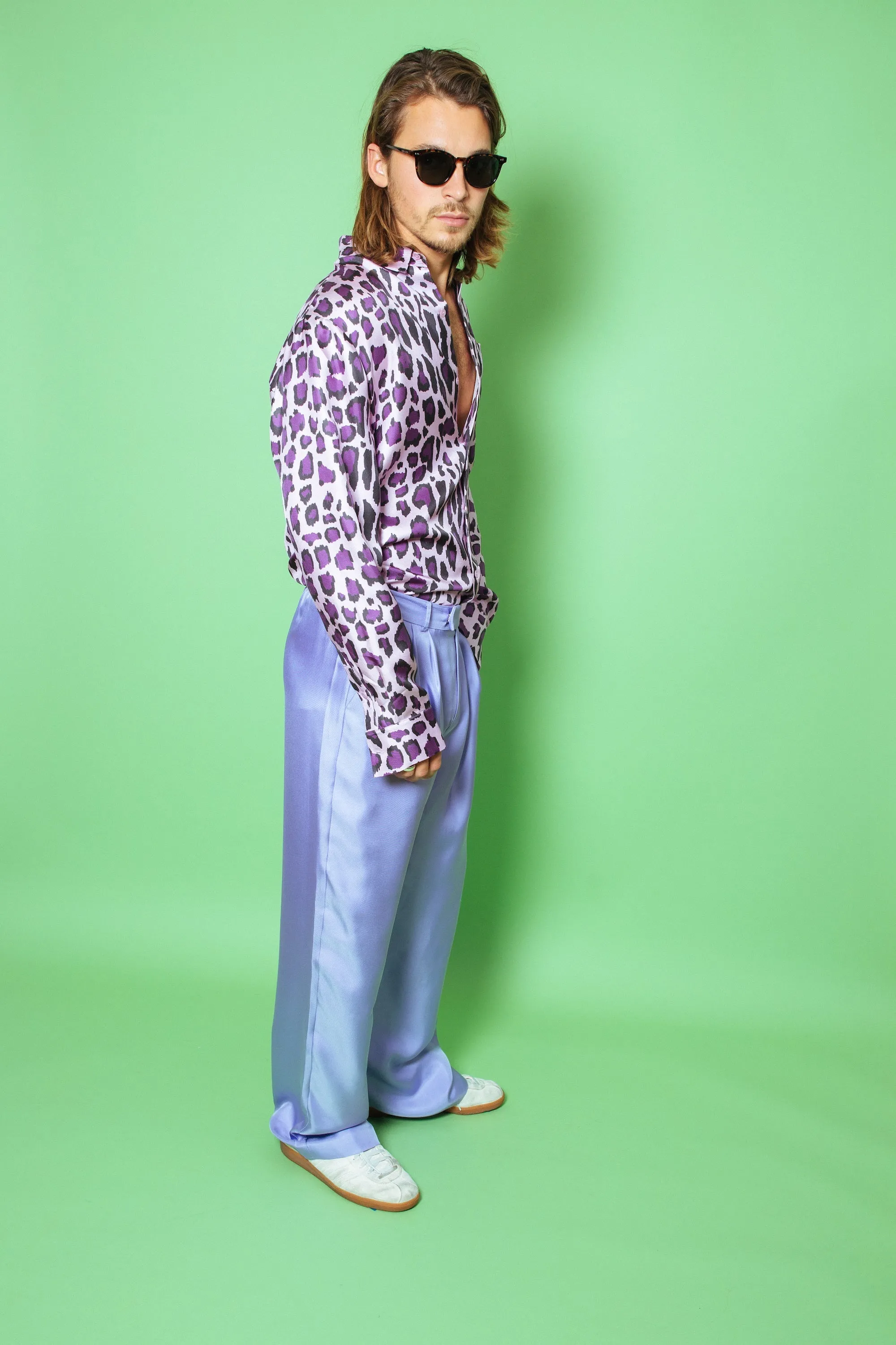 Salinas Silk Trouser Lilac Man