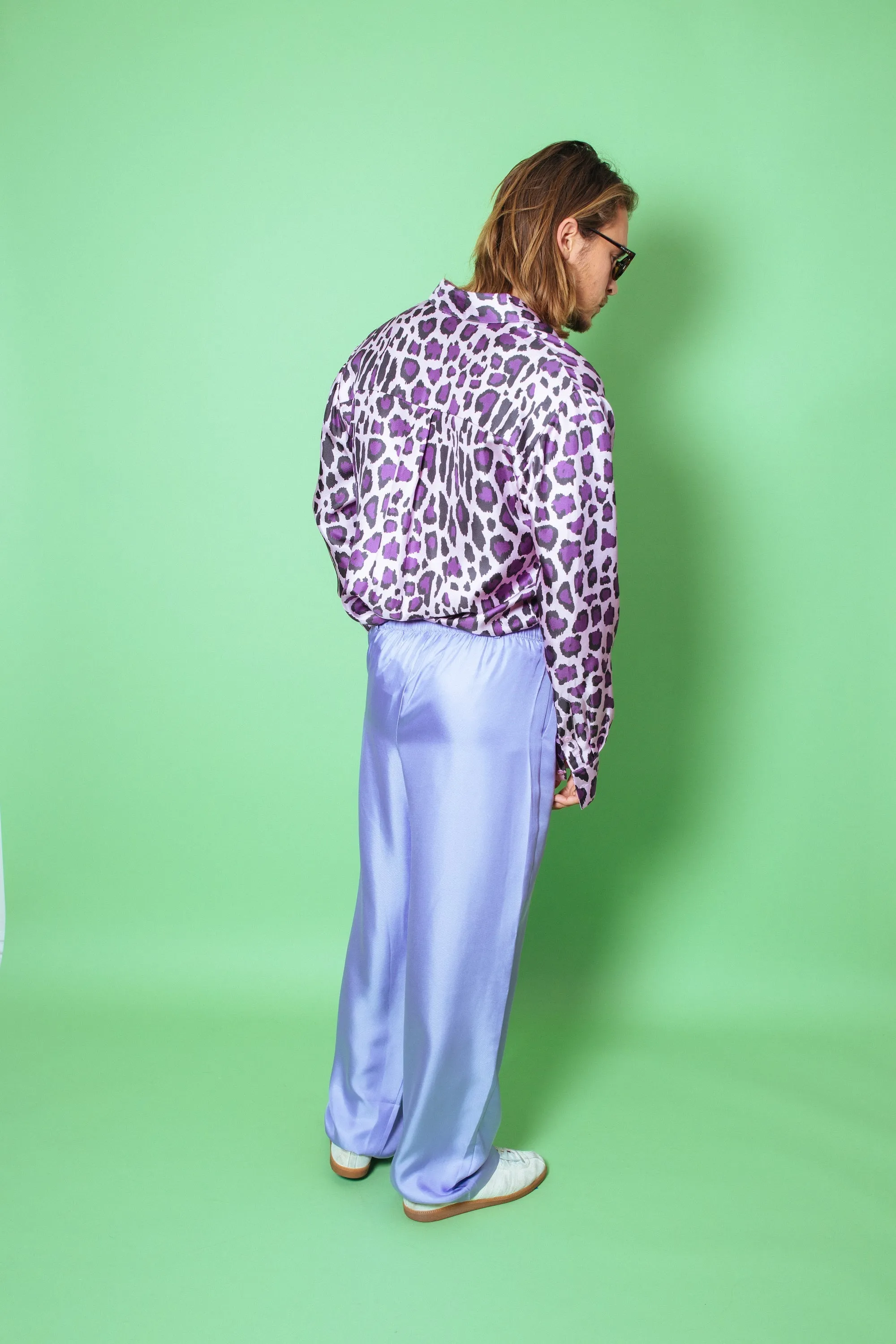 Salinas Silk Trouser Lilac Man