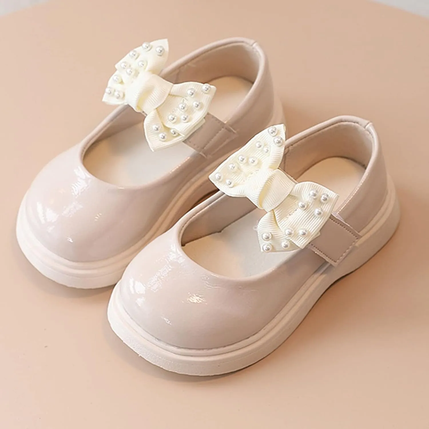 Sandals for Baby Girls Sandals Children Shoes Pearl Bow Tie Princess Shoes Dance Shoes Fun Girls Slippers