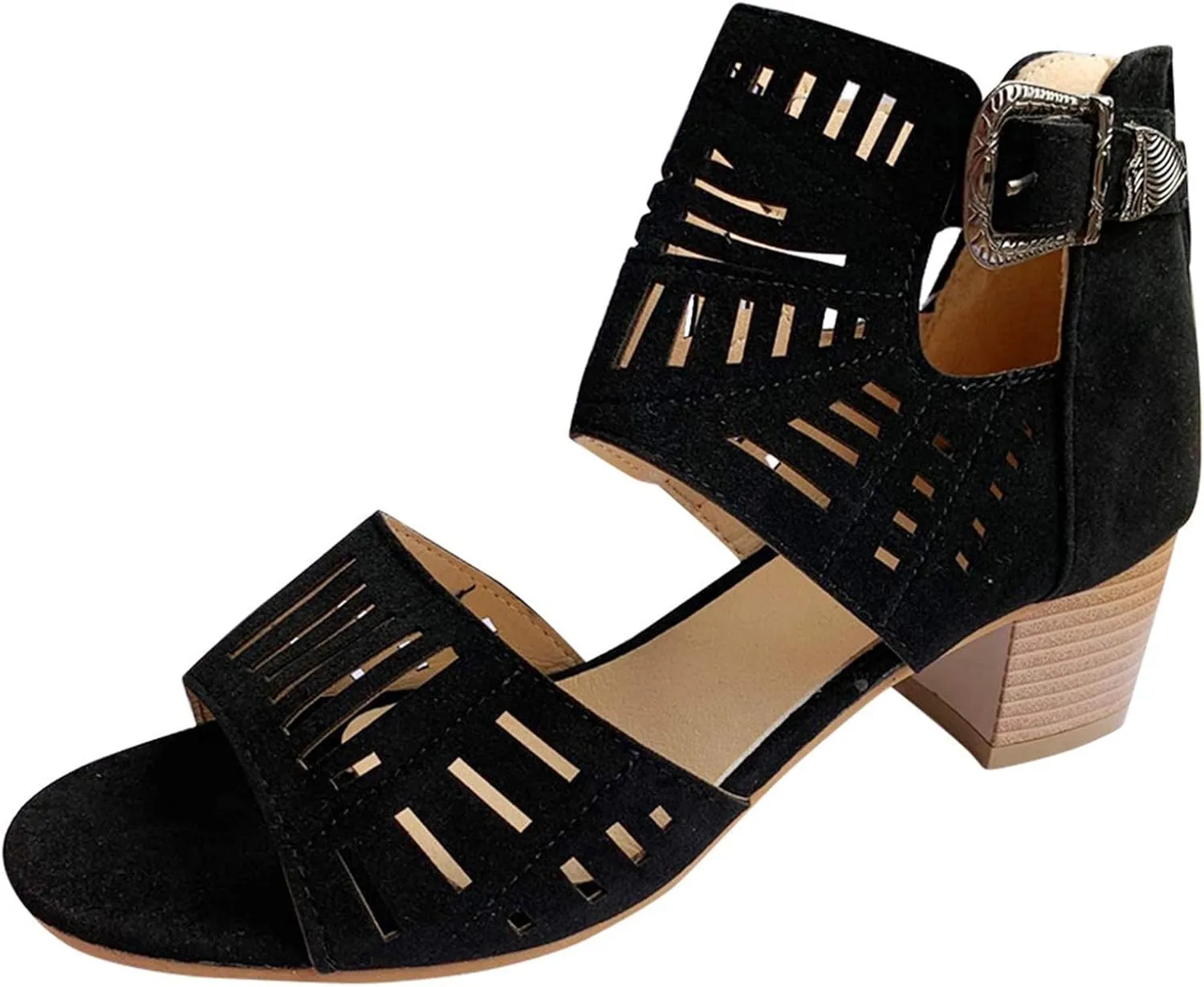 Sandals for Women, Summer Casual Wedge Sandals Hollow Out Shoes Platform Sandals with High Heel Beach Sandals