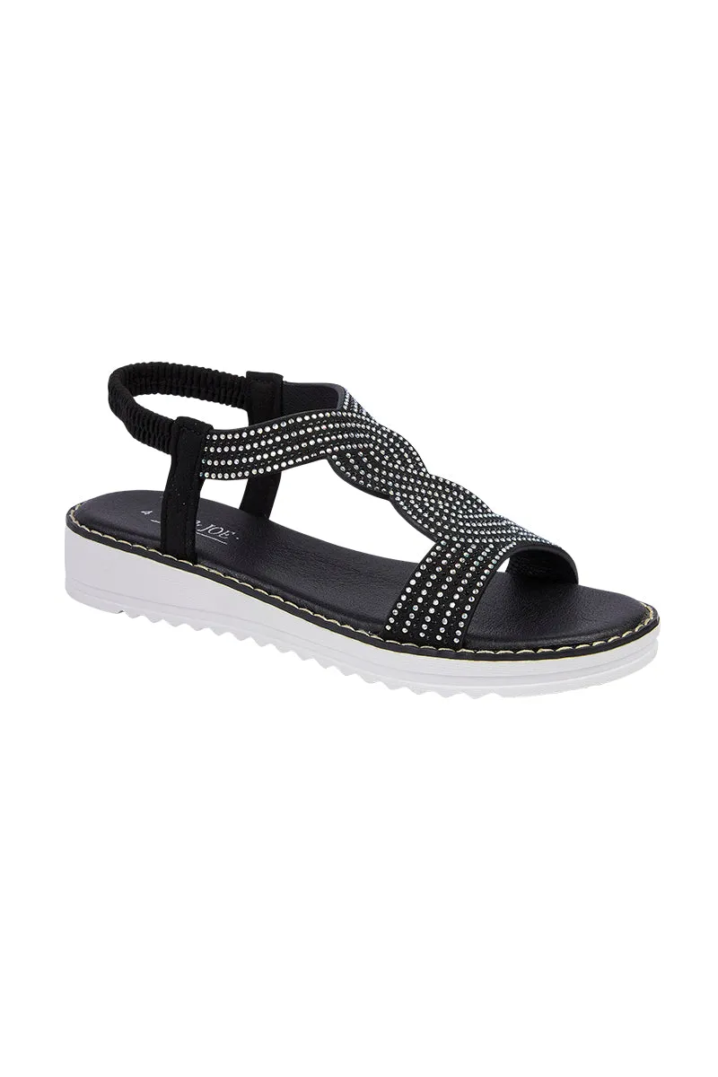 Sparkle swirl design sandal