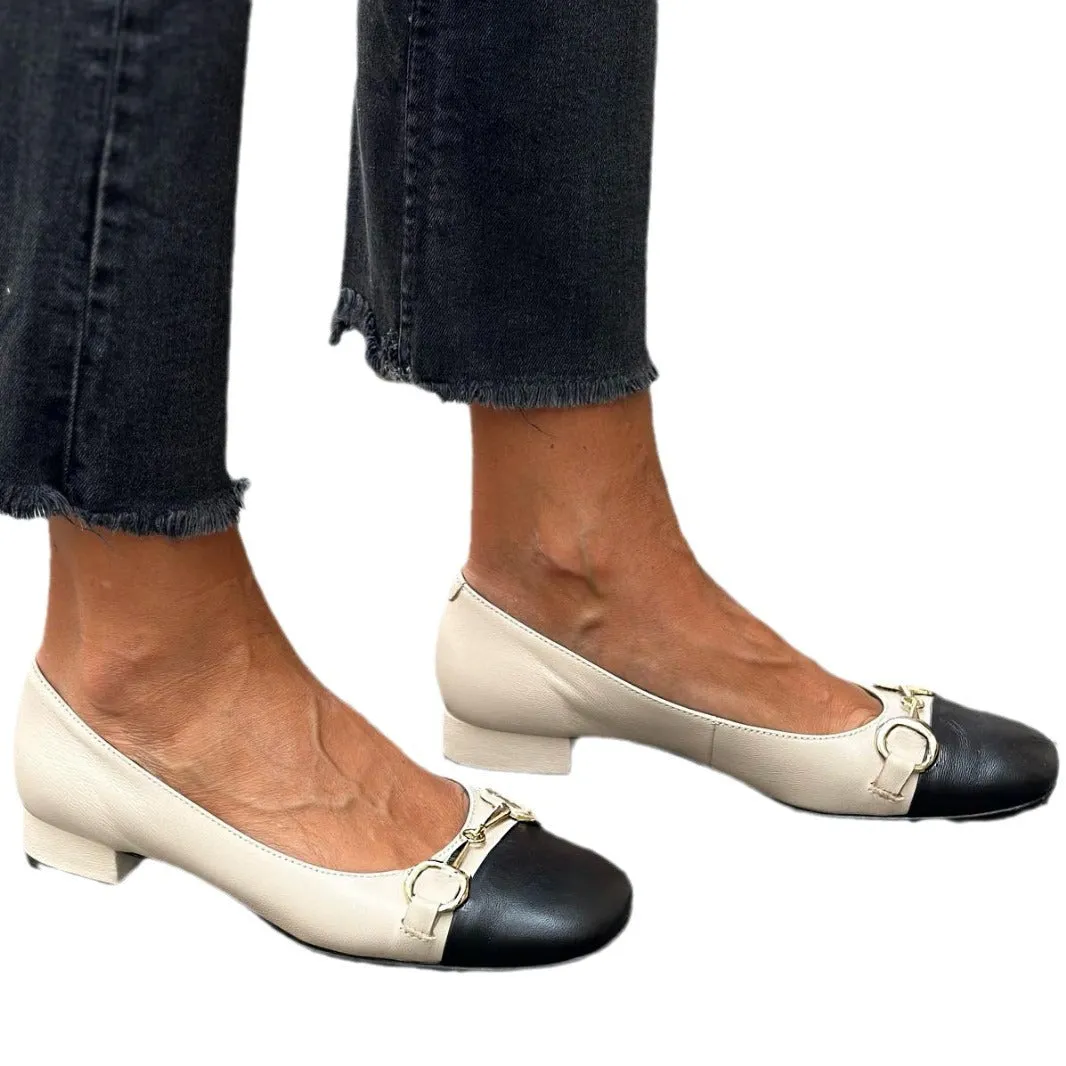 Square Toe Low Heel Light Mouth Metal Decorative Retro Urban Loafers