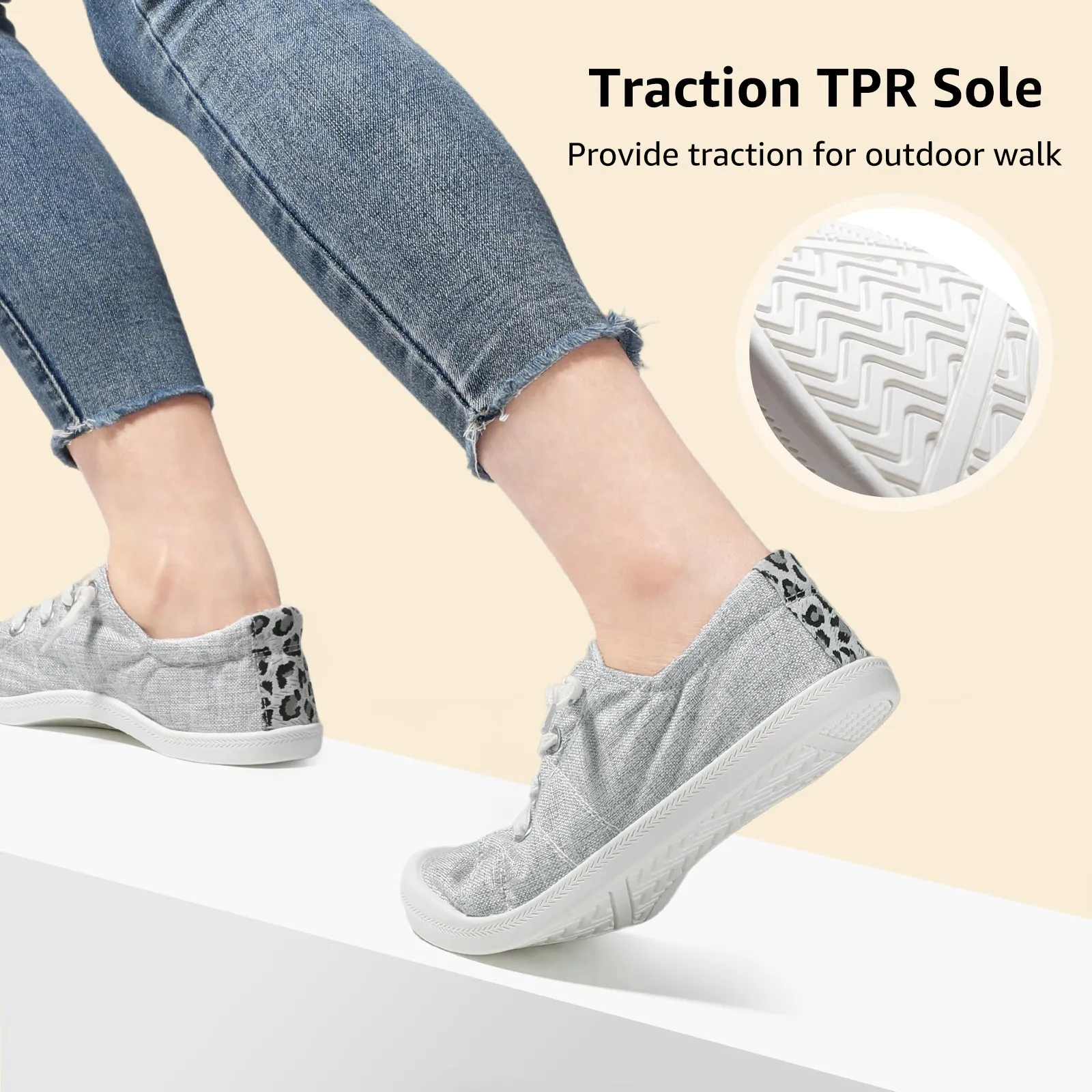 STQ Womens Slip On Sneakers, Comfort Casual Canvas Shoes