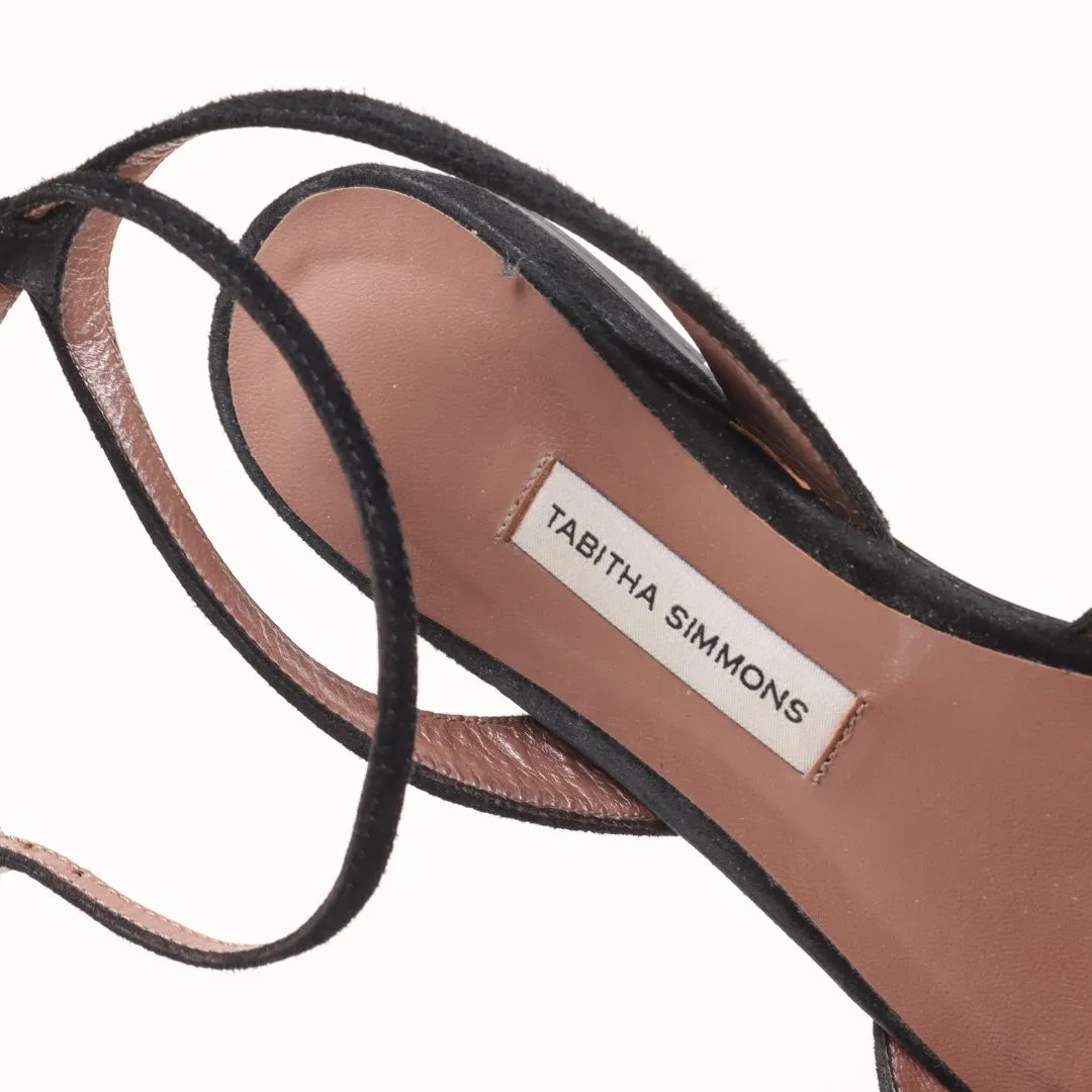 Tabitha Simmons 'Vera' Suede Crystal Flats Size 36