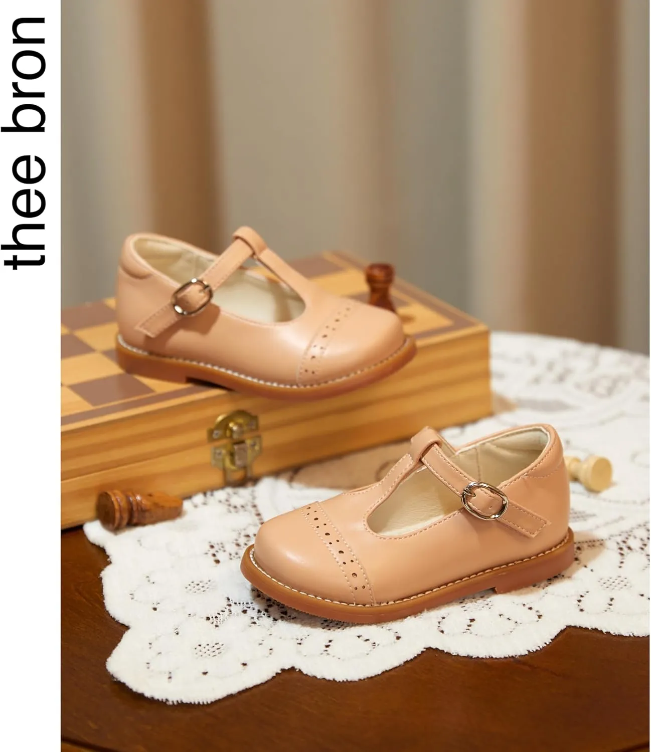 THEE BRON Girls Dress Shoes Little Kid Mary Jane School Uniform Shoes Oxford
