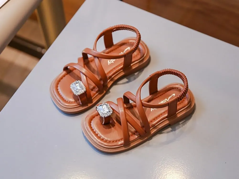 Toddler Girl Sandals Kids Summer Casual Open Toe Beach Dress Shoes for Little Kids