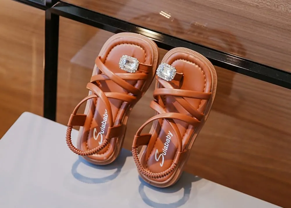 Toddler Girl Sandals Kids Summer Casual Open Toe Beach Dress Shoes for Little Kids