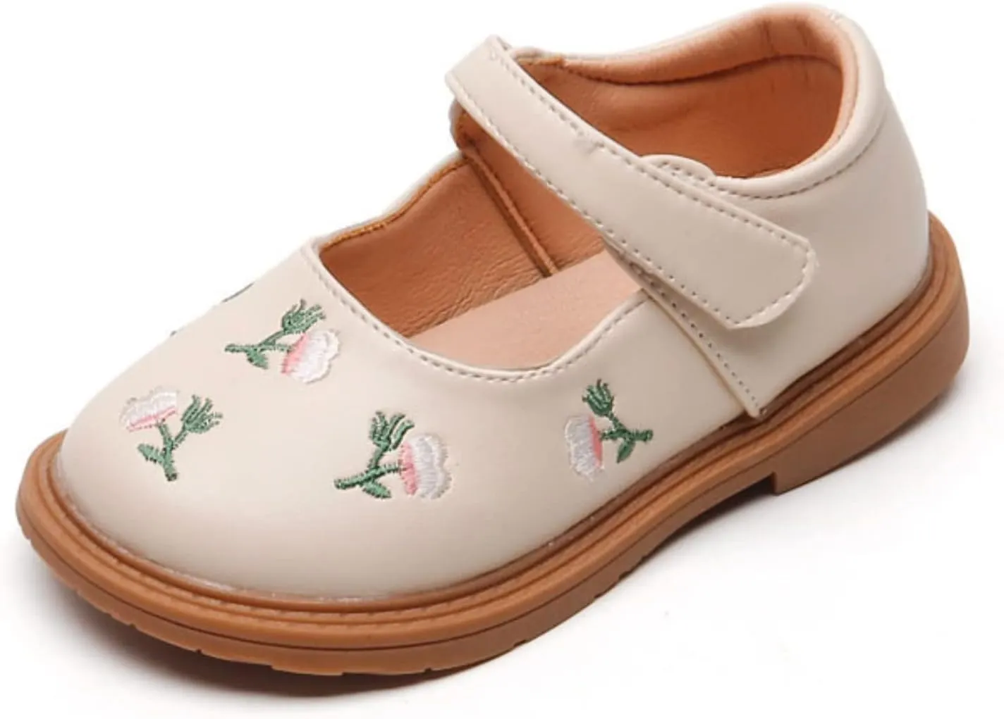 Toddler Girls Sandals Wedding Party Dance Dress Shoes School Uniform Slip On Ballet Flats for Kids