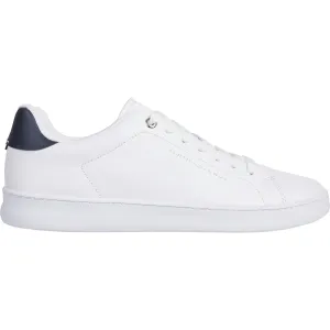 Tommy Hilfiger Mens Sneaker Court Cupsole Leather Gold White