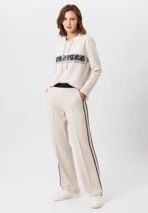 Tuzzi Beige/Black Contrast Trousers