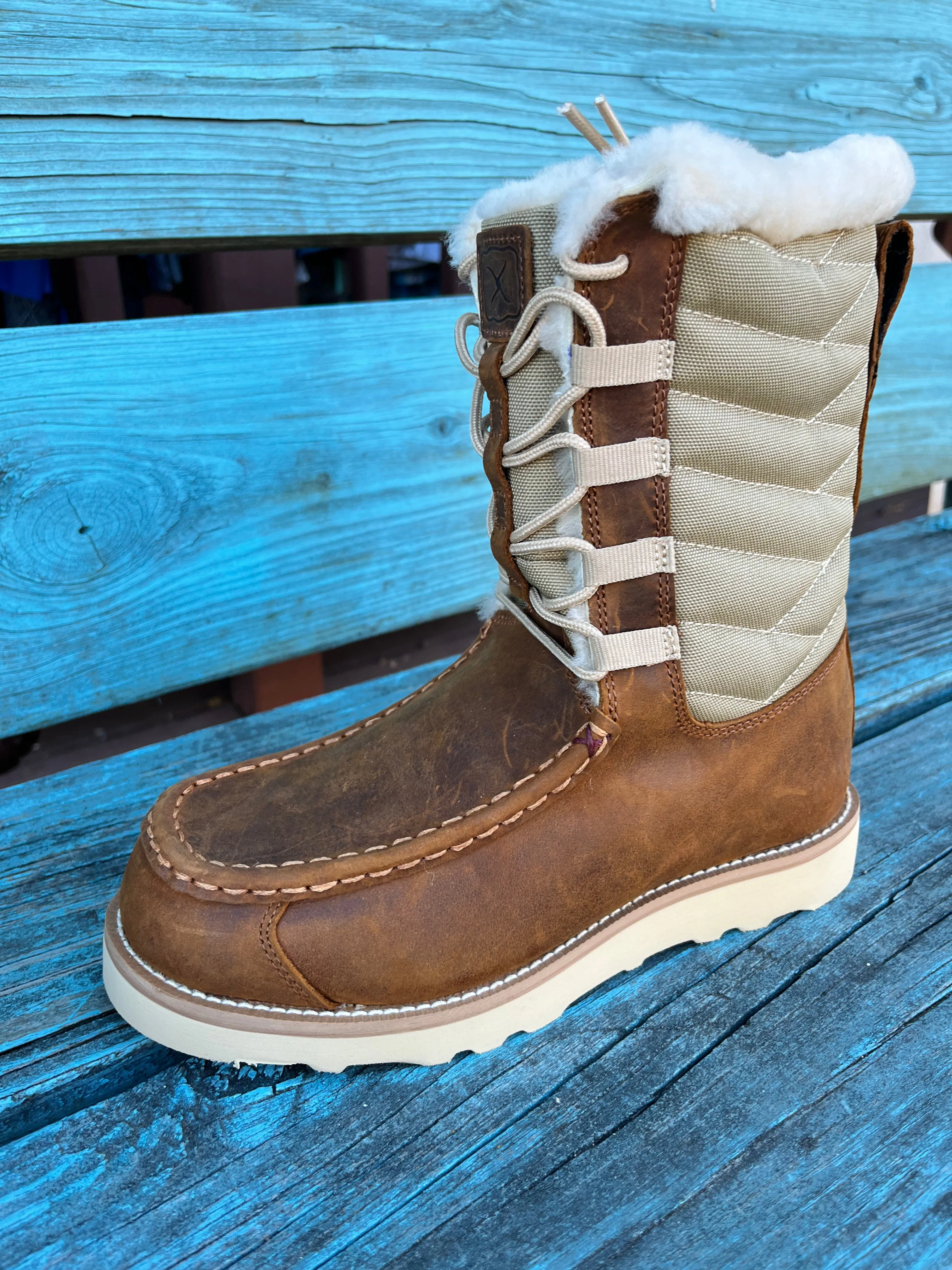 Twisted X Women's 8" Wedge Sole Lace-up Boot WCA0055