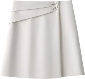 Women's High Waist A-Line Office Skirt - Spring Solid Pencil Skirt