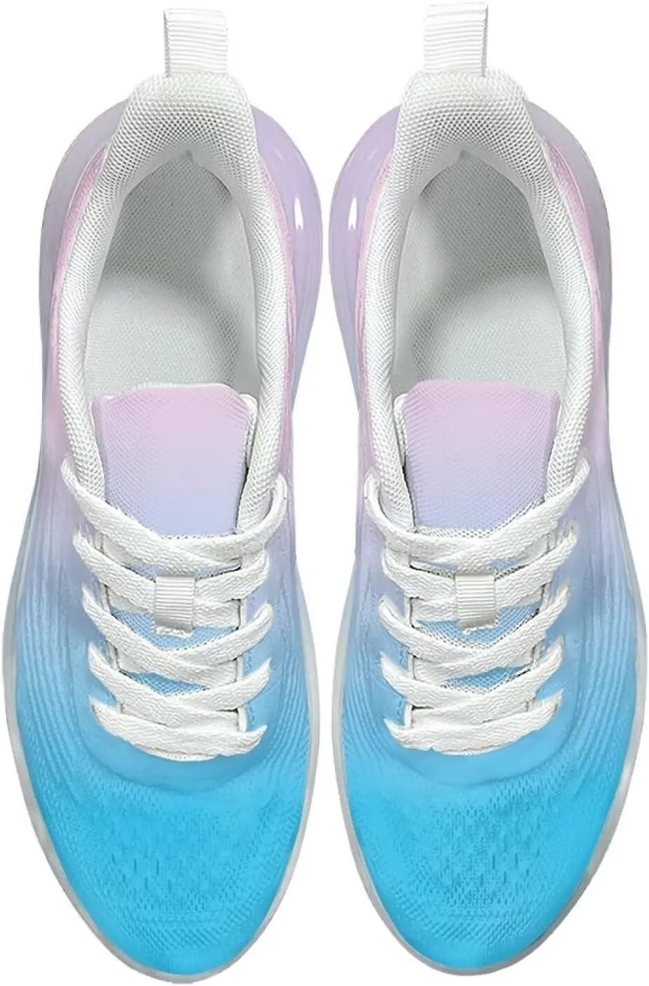 Womens Lightweight Running Walking Shoes Lace Up Breathable Air Cushion Non Slip Workout Sneakers SizeUS 6-11