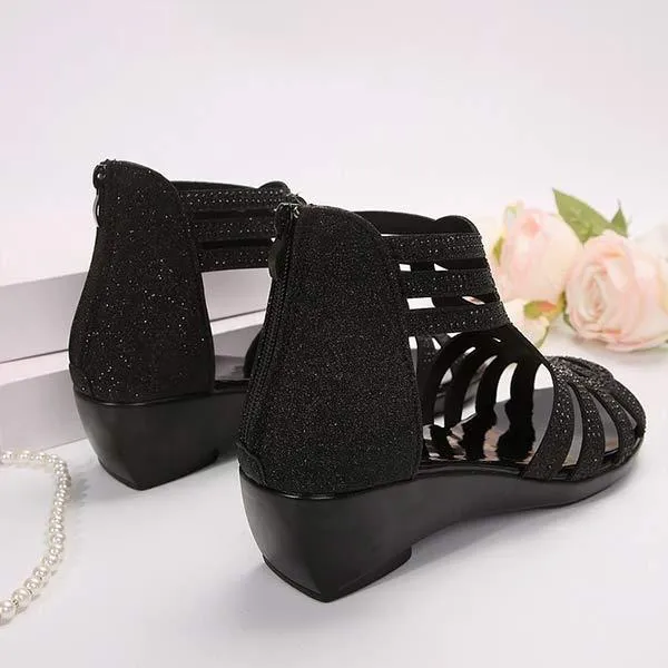 Women's Rhinestone Roman Sandals 15749661C