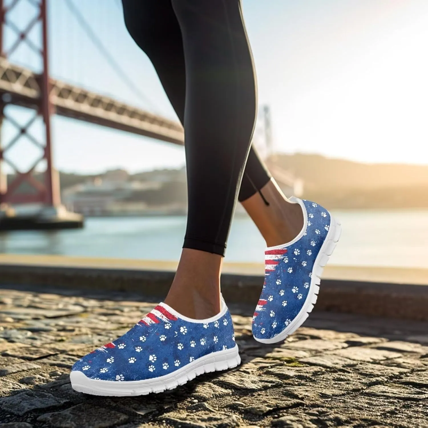 Women's Sneakers Casual Slip on Loafers Running Shoes Walking Footwear