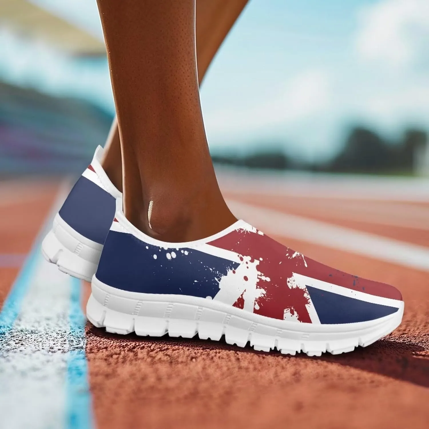 Womens Walking Shoes Slip on Loafers Tennis Shoes Casual Mesh Running Sneakers