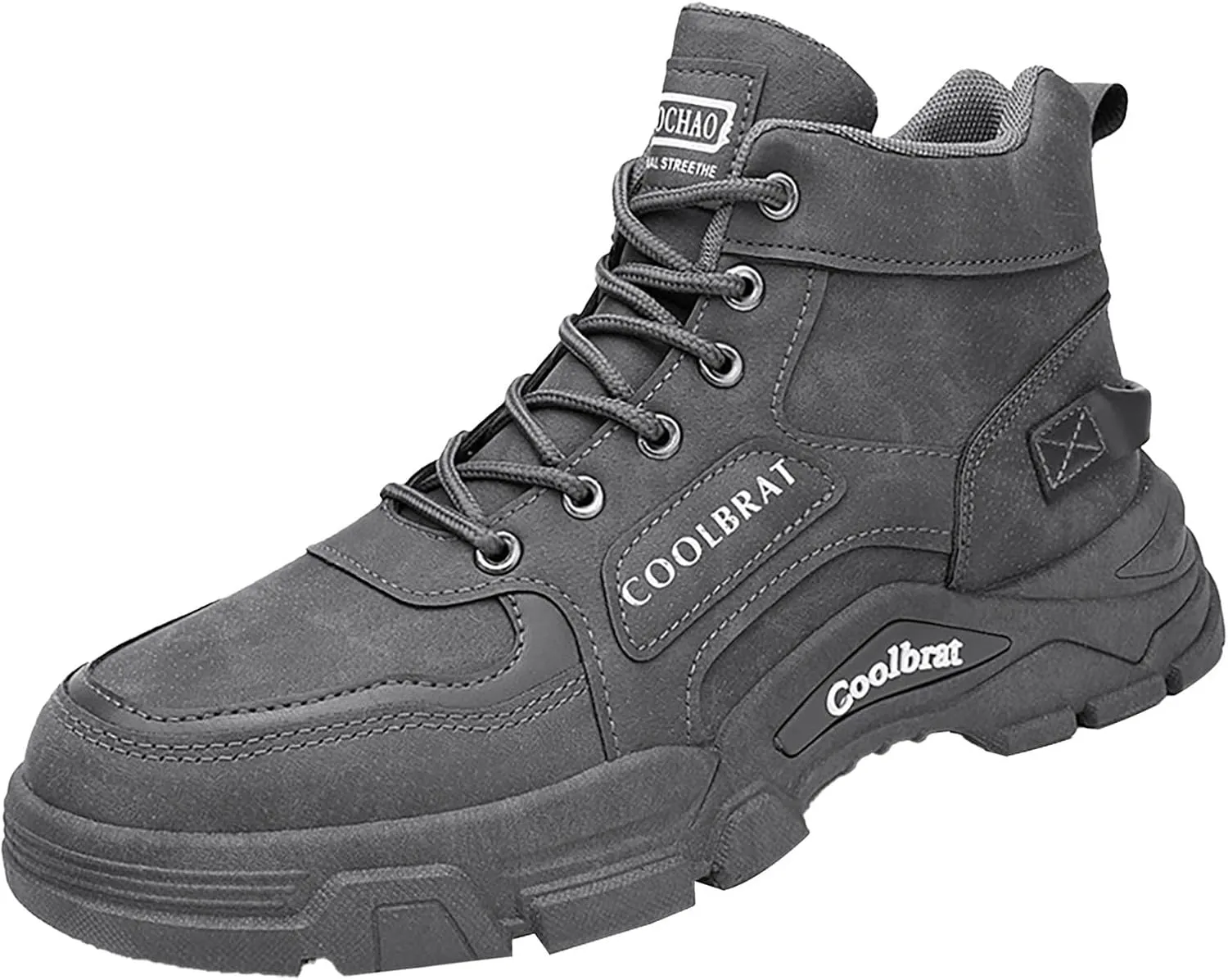 Work Boots for Men Slip On Hiking Sneakers Warm Booties Women Working Shoes Non Steel Toe Waterproof Work Shoes Non-Slip Hike Grounded Footwear