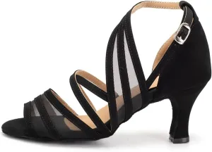 YKXLM Women's Professional Latin Dance Shoes Salsa Ballroom Wedding Dancing Shoes Model 027
