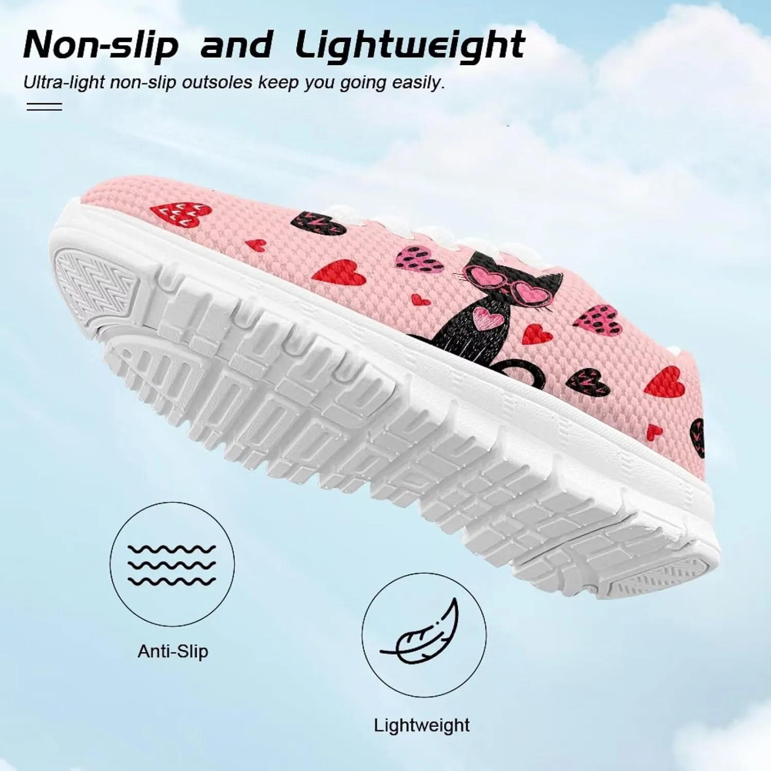 Yzaoxia Kids Sneakers Athletic Running Shoes Walking Footwear Lace Up Trainers Size 11-Size 5